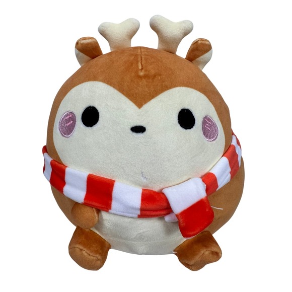 Honey Maru Other - HoneyMaru Reindeer Plush Christmas Kawaii Stuffed Animal Red Scarf Quantum